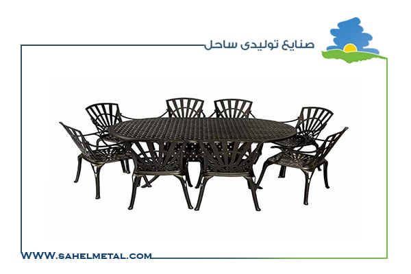 میز و صندلی باغی - sahelmetal.com
