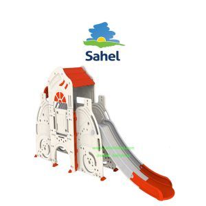 مجموعه بازی تک برج سرسره بلند با سبد بسکتبال