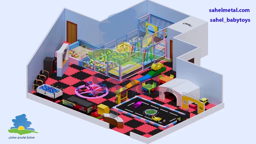 خانه بازی پاتریک پردیس تیم ساحل اجرای کامل یک پروژه خانه بازی مدرن و ایمن را در فضای سرپوشیده‌ای به مساحت 110 متر مربع در منطقه گلدره شهرستان پردیس به انجام رساند.