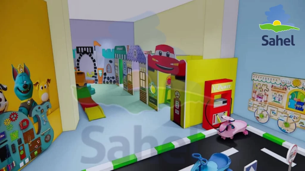 نمونه پروژه خانه بازی تجهیز شده توسط تیم صنایع تولیدی ساحل