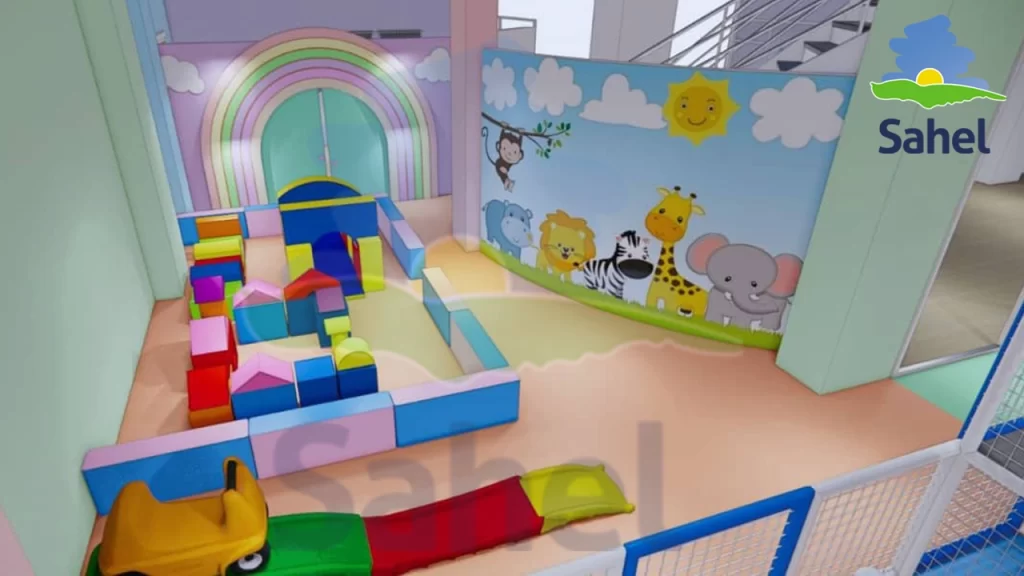 نمونه پروژه خانه بازی تجهیز شده توسط تیم صنایع تولیدی ساحل