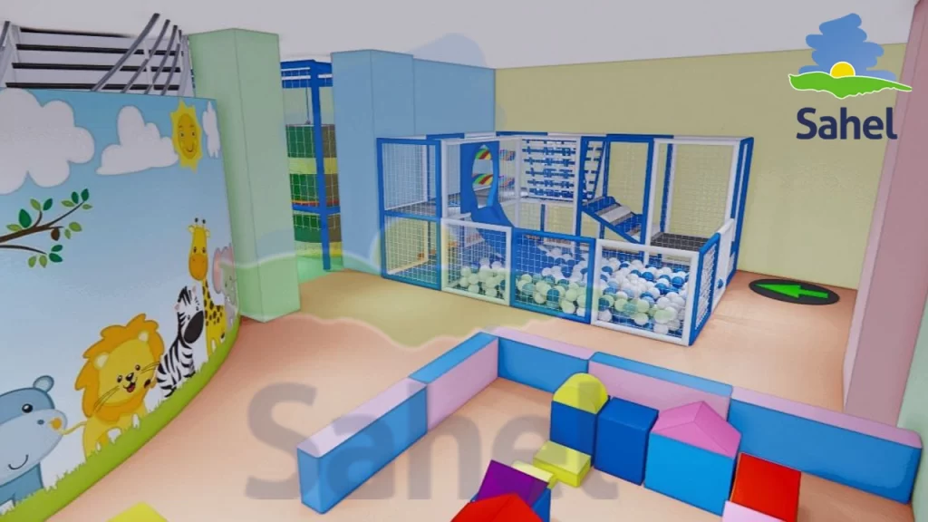 نمونه پروژه خانه بازی تجهیز شده توسط تیم صنایع تولیدی ساحل