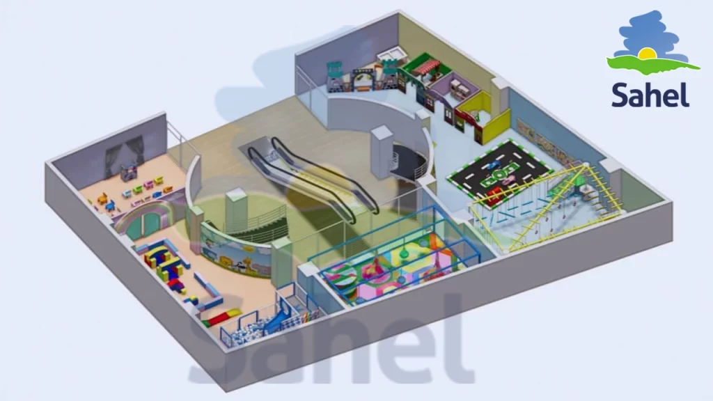 نمونه پروژه خانه بازی تجهیز شده توسط تیم صنایع تولیدی ساحل