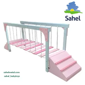 پل معلق چوبی کودک ساحل
