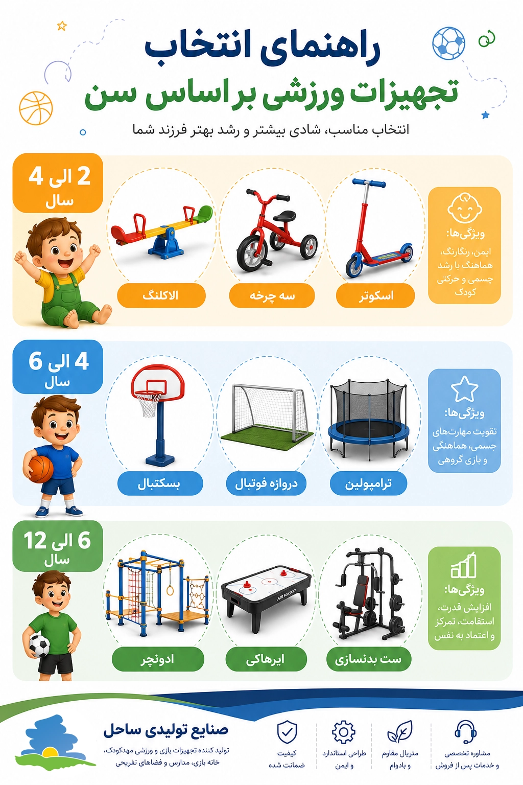 اسباب بازی ورزشی و حرکتی
